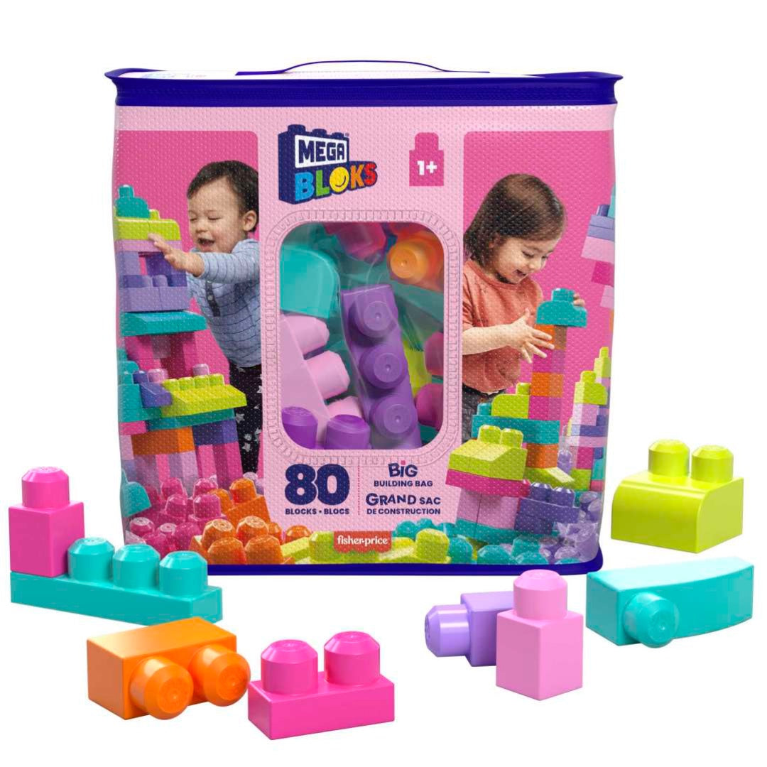 MEGA BLOKS 80-Piece Big Building Bag Blocks