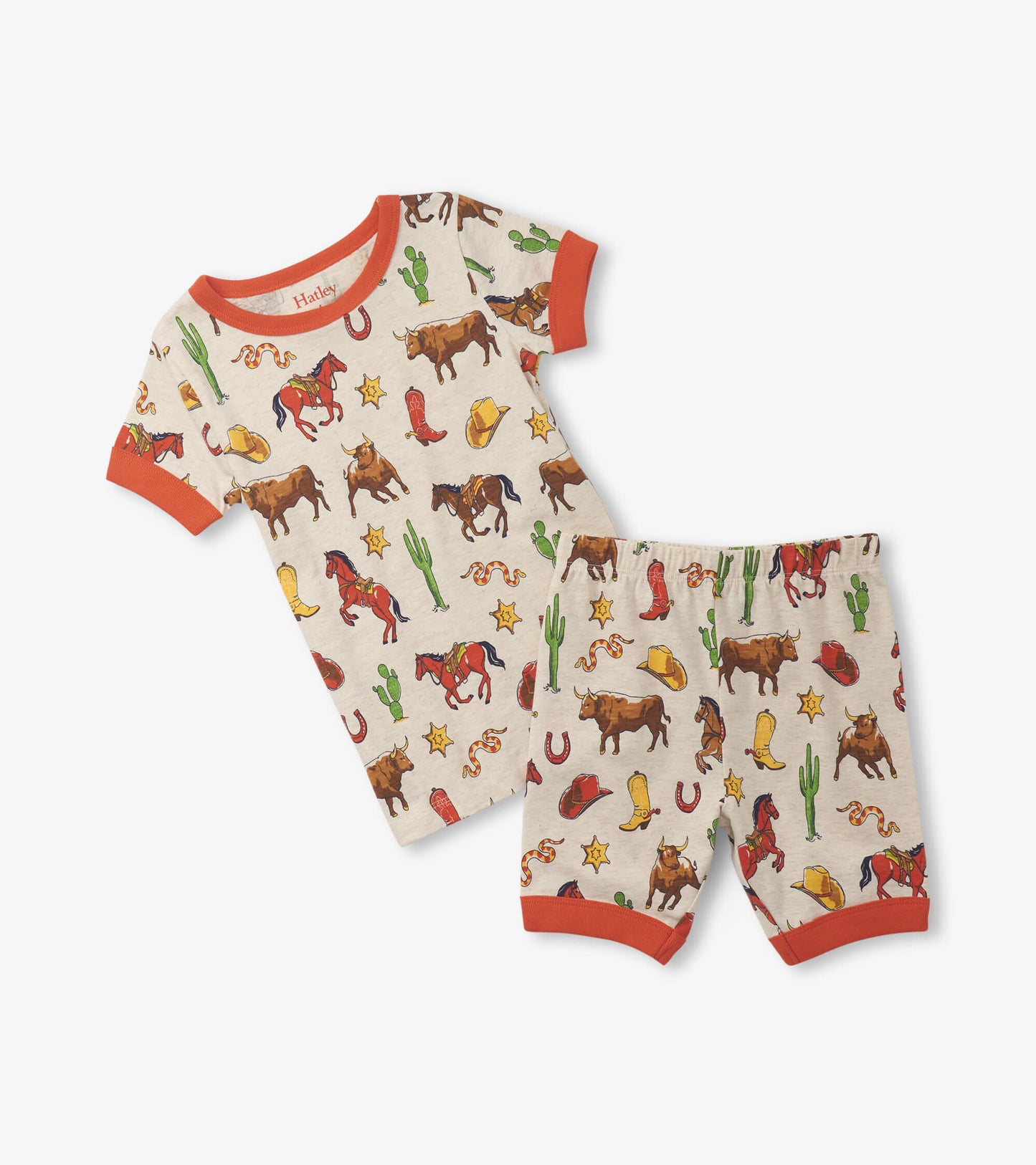 Hatley Vintage Rodeo Cotton Short Pajama Set