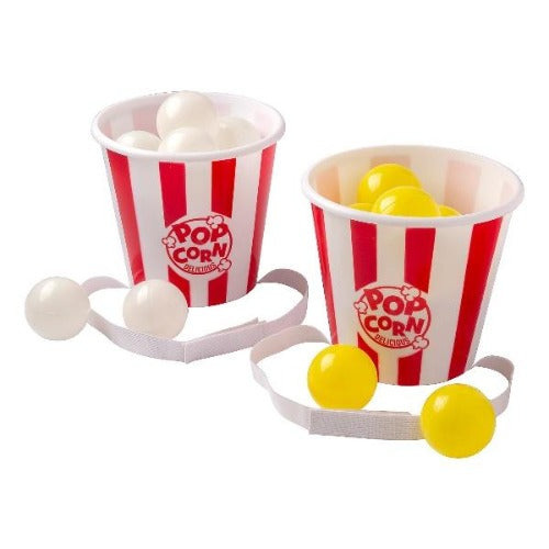 Popcorn Bucket Ball Toss Game