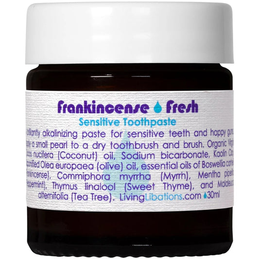 Living Libations Frankincense Fresh Sensitive Toothpaste (30 ml)