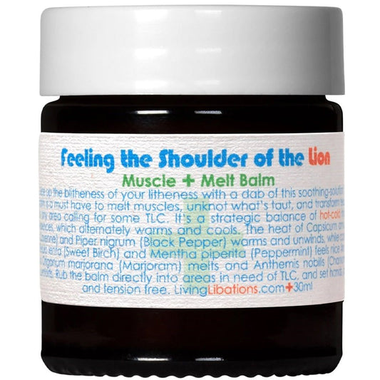 Feeling the Shoulder of the Lion Muscle Melt Balm