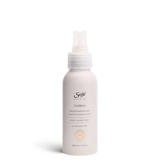 Saje Goddess Mineral Salt Based Spray Deodorant Natural Protectant 100ml NEW