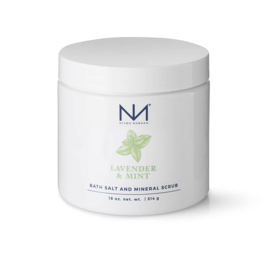Niven Morgan Lavender Mint Bath Salt & Mineral Scrub
