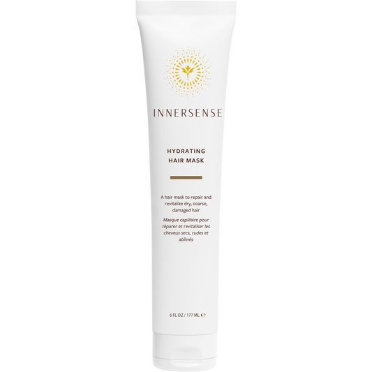 Tube of innersense hydrating hair mask.