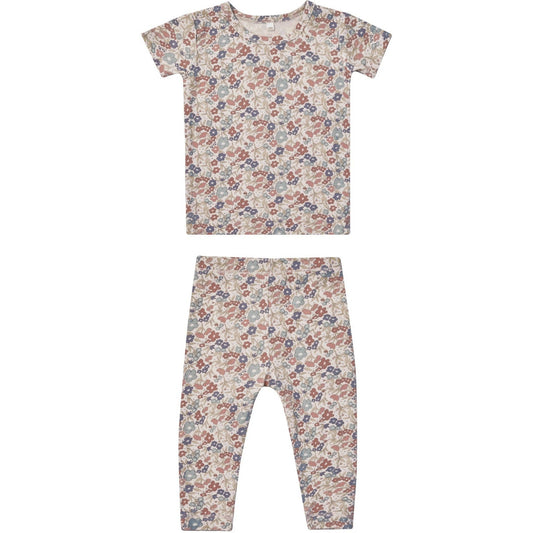 Quincy Mae Bamboo Short Sleeve Pajama Set | Bloom