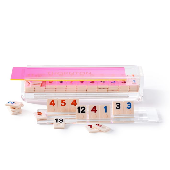 Acrylic Rummy Set-Pink