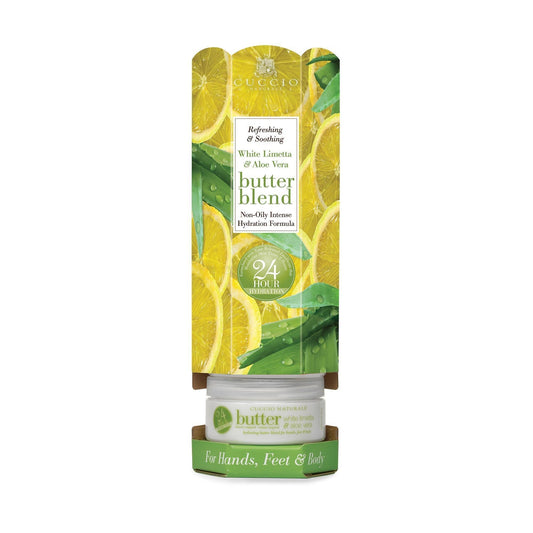 Bath & Body Cuccio White Limetta and Aloe Vera Butter Blend Tower / 6 Piece