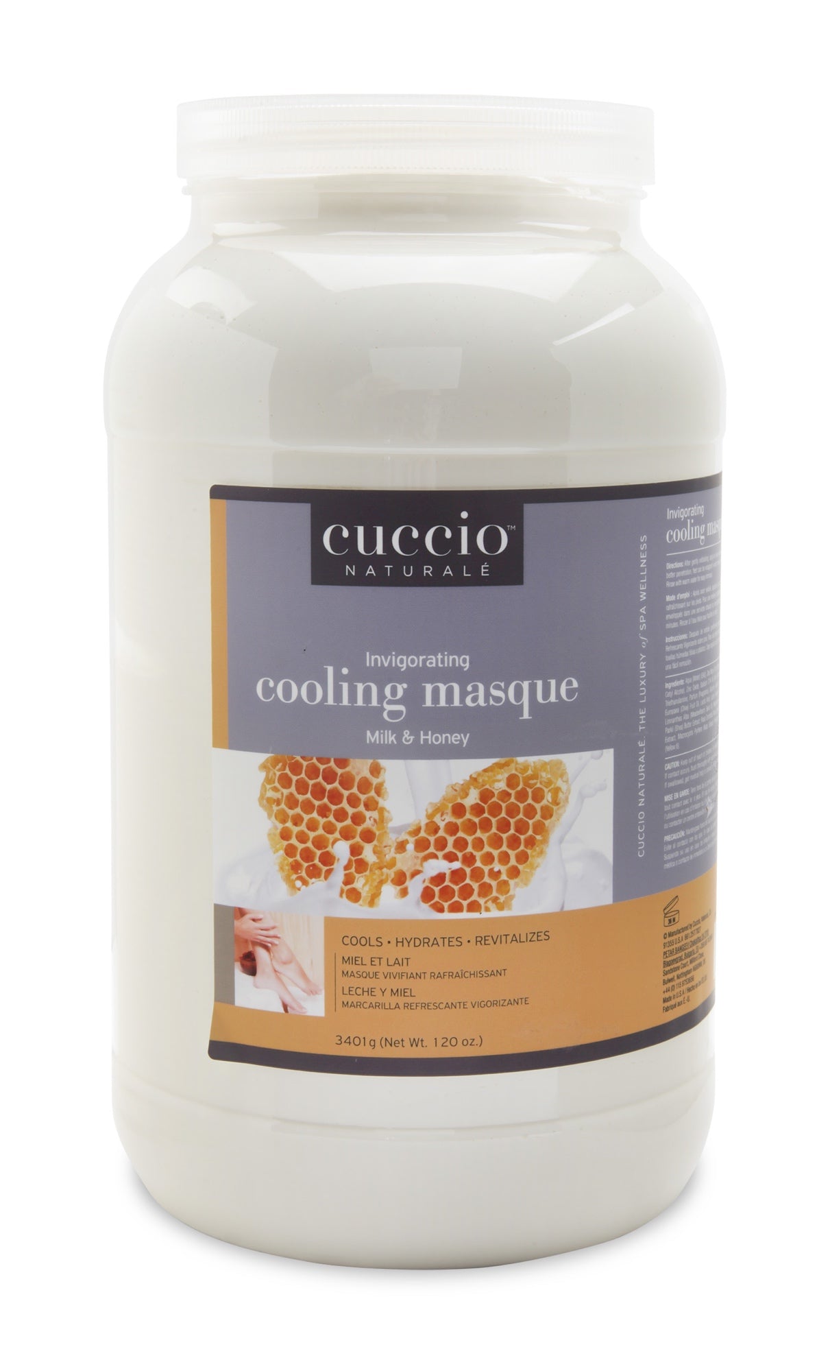 Cuccio Invigorating Cooling Masque, Milk & Honey, 120 oz