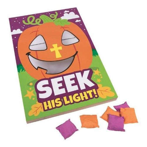 Christian Pumpkin Bean Bag Toss Game Set