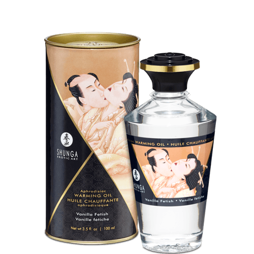 Warming Massage Oil Vanilla Fetish 3.5 Oz Intimates Adult Boutique